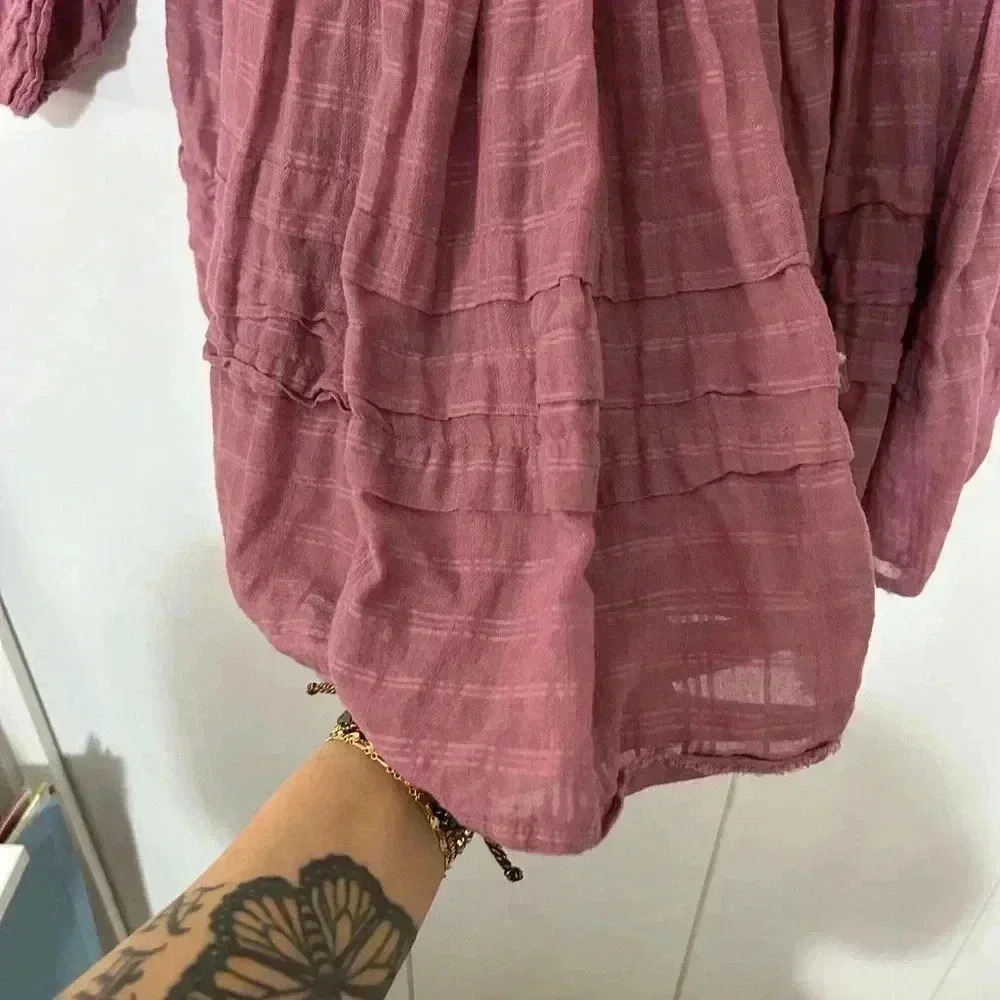 Free people, baby doll purple dress - Picture 5 of 6